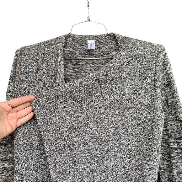GAP Body Cozy Cardigan Sweater Grey 100% Cotton Size L - Picture 3 of 6